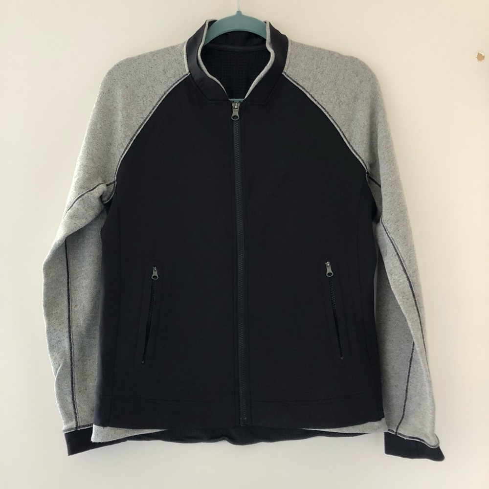 Lululemon jacket, black/gray, 6